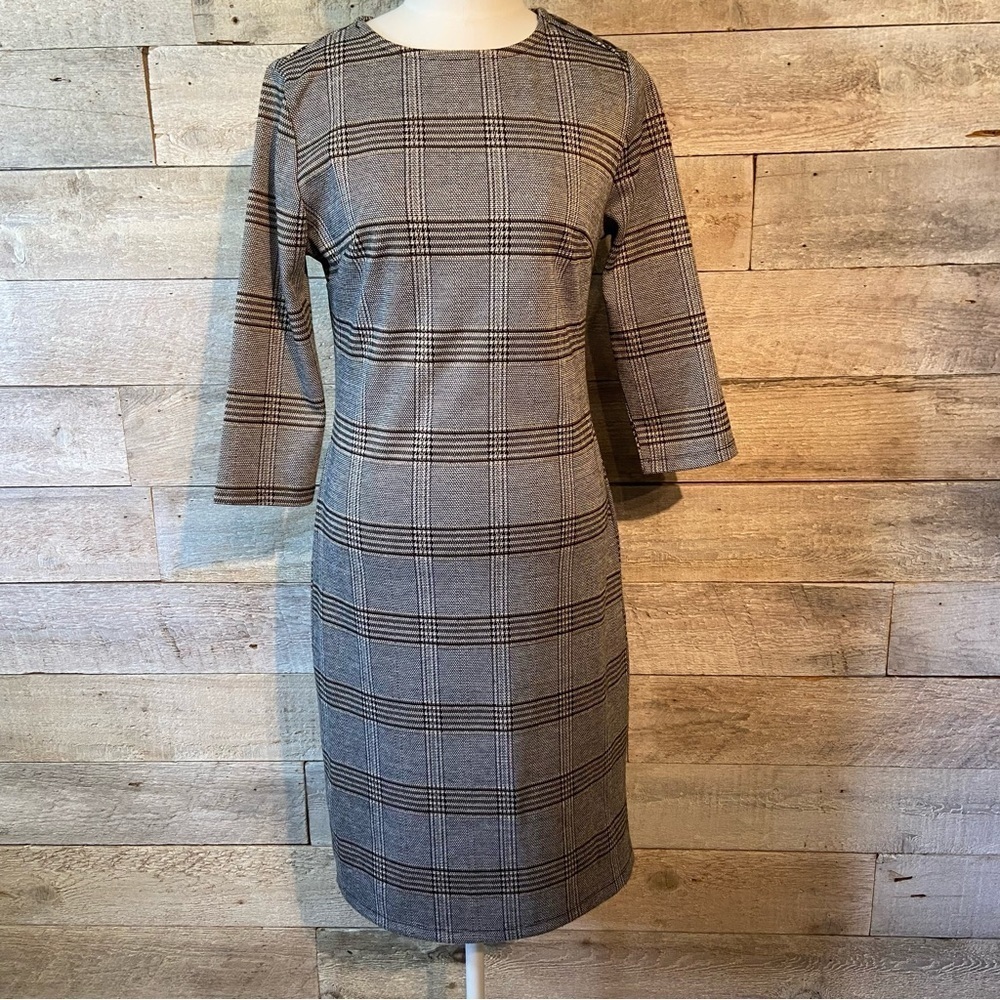 🛍️3/$30 Suzy Shier women's plaid pencil dress in size small